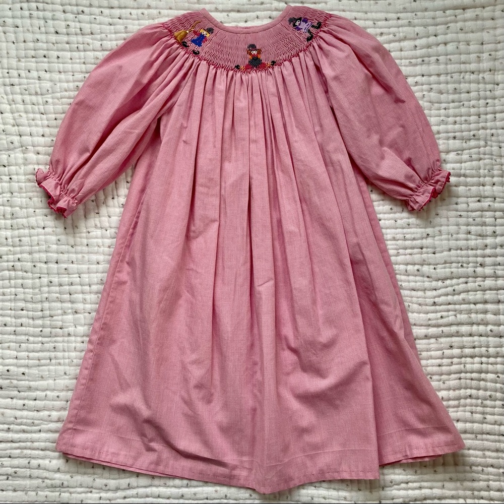 Silly Goose Halloween Smocked Bishop Dress